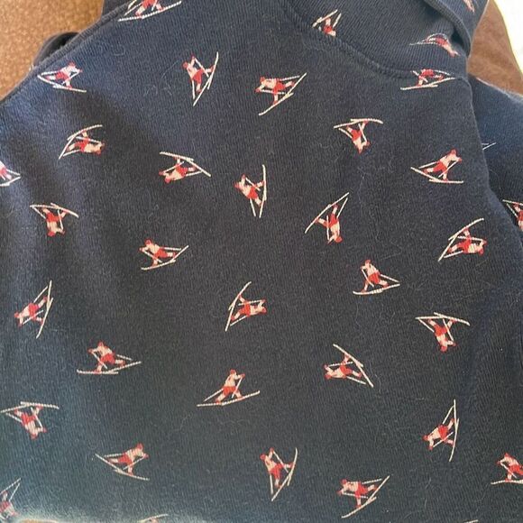 Eddie Bauer Vintage Navy Blue Skier Turtleneck Top Size XL - Picture 2 of 4